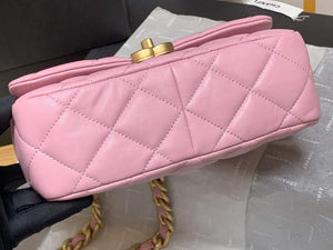 Chanel AS3206 Small Flap bag lambskin gold Pink - Default Title - View 6
