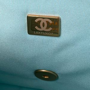Chanel Small Flap Bag Lambskin Gold-Tone Metal AS3206 Blue - Default Title - View 9