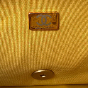 Chanel Small Flap Bag Lambskin Gold-Tone Metal AS3206 Yellow - Default Title - View 9