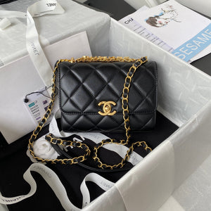 Chanel Mini Flap Bag Lambskin AS3239 Black - Default Title - View 1