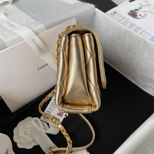 Chanel Mini Flap Bag Lambskin AS3239 gold - Default Title - View 5