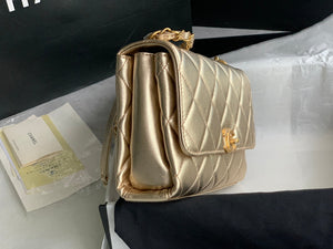Chanel Small Flap Bag Lambskin AS3241 Gold - Default Title - View 4