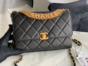 Chanel Small Flap Bag Lambskin AS3241 Black - Default Title - View 1