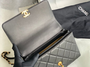 Chanel Small Flap Bag Lambskin AS3241 Black - Default Title - View 8