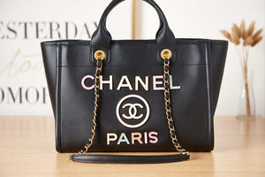Chanel AS3257 Small Shopping Bag Calfskin Black - Default Title - View 2