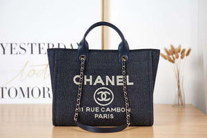 Chanel AS3257 Small Shopping Bag Mixed Fibers Calfskin & Gold-Tone Metal CC8010 - Default Title - View 1