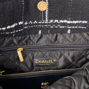 Chanel 22 Handbag Gold-Tone Metal AS3260 Black - Default Title - View 8
