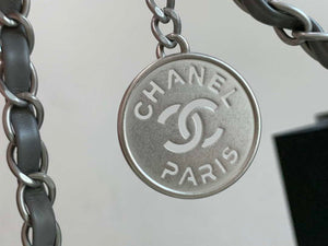 Chanel AS3260 22 Small Handbag Metallic Calfskin Gray Metal - Default Title - View 4