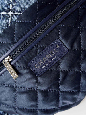 Chanel AS3261 22 bag Silver Tone-Metal Canvas Blue Denim - Default Title - View 8