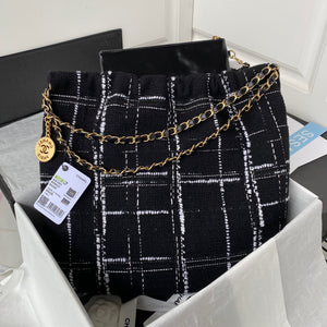 Chanel 22 Handbag Gold-Tone Metal AS3261 Black - Default Title - View 2