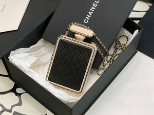 Chanel AS3264 Evening Bag Lambskin Plexi gold Black - Default Title - View 8