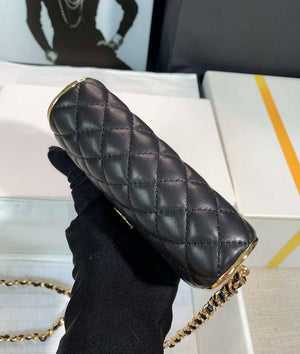 Chanel AS3308 Small Evening Bag 22A Limited Edition Black Lambskin Gold - Default Title - View 3