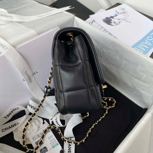 Chanel AS3330 Mini Flap 17cm Bag Black Lambskin - Default Title - View 5