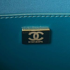 Chanel AS3332 Backpack Shiny Calfskin Bag Blue - Default Title - View 8