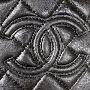 Chanel AS3344 Small Vanity Case Calfskin & Gold-Tone Metal Black - Default Title - View 3