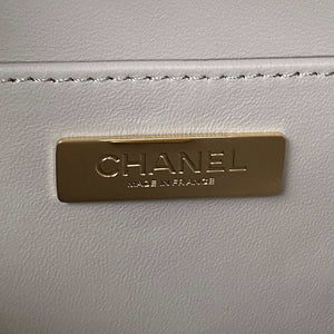 Chanel AS3344 Small Vanity Case Calfskin & Gold-Tone Metal Gray - Default Title - View 8
