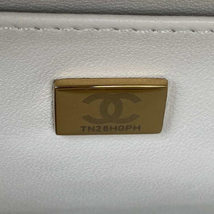 Chanel AS3344 Small Vanity Case Calfskin & Gold-Tone Metal White - Default Title - View 9