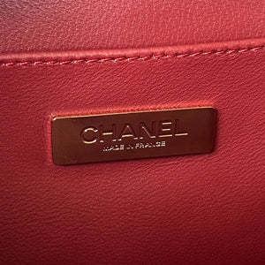 Chanel AS3344 Small Vanity Case Calfskin & Gold-Tone Metal Wine Red - Default Title - View 8