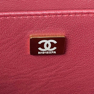 Chanel AS3345 Vanity Case Calfskin & Gold-Tone Metal Wine Red - Default Title - View 8