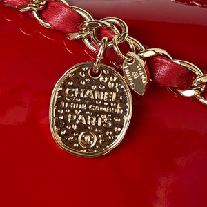 Chanel AS3356 Flap 23FW Patent leather Camellia Red - Default Title - View 4