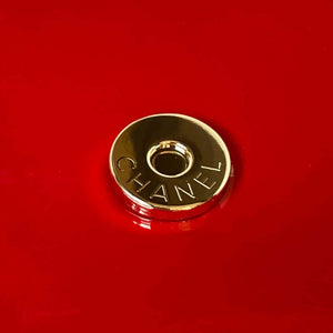 Chanel AS3356 Flap 23FW Patent leather Camellia Red - Default Title - View 6