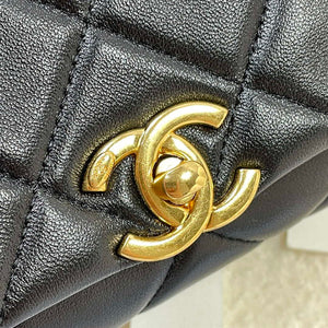 Chanel AS3365 Mini Flap Bag 17cm Lambskin Black - Default Title - View 7