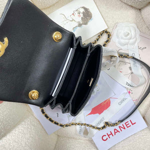 Chanel AS3365 Mini Flap Bag 17cm Lambskin Black - Default Title - View 8