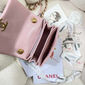 Chanel AS3365 Mini Flap Bag 17cm Lambskin Pink - Default Title - View 8