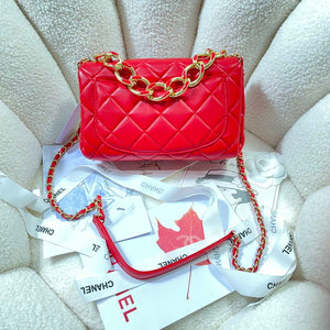 Chanel AS3367 Large Flap Bag 23cm Lambskin Red - Default Title - View 2