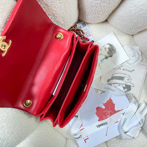 Chanel AS3367 Large Flap Bag 23cm Lambskin Red - Default Title - View 8
