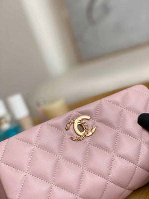 Chanel AS3378 MINI Flap Bag Lambskin Pink - Default Title - View 3