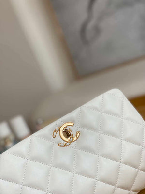 Chanel AS3378 MINI Flap Bag Lambskin White - Default Title - View 4