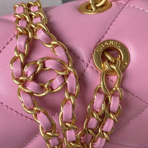 Chanel AS3384 Backpack Chain bag lambskin Pink - Default Title - View 4