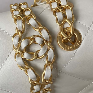 Chanel AS3384 Backpack Chain bag lambskin White - Default Title - View 4