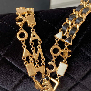 Chanel AS3432 Small Flap Bag Velvet Enamel & Gold-Tone Metal Black - Default Title - View 5