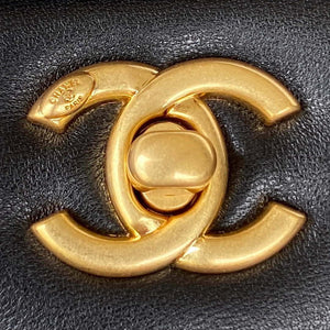 Chanel AS3456 Mini Flap Bag Lambskin & Gold-Tone Metal Black - Default Title - View 3