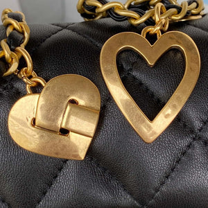 Chanel AS3456 Mini Flap Bag Lambskin & Gold-Tone Metal Black - Default Title - View 4