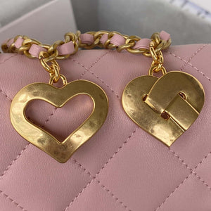 Chanel AS3456 Mini Flap Bag Lambskin & Gold-Tone Metal Pink - Default Title - View 5