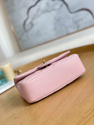Chanel AS3457 Mini Flap Bag Lambskin & Gold-Tone Metal Pink - Default Title - View 6