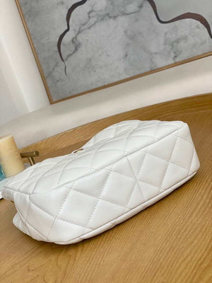 Chanel AS3476 Hobo Handbag Lambskin White - Default Title - View 7