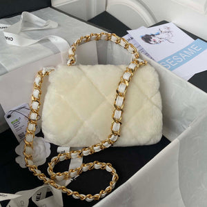 Chanel AS3498 Flap Bag Shearling Beige - Default Title - View 2