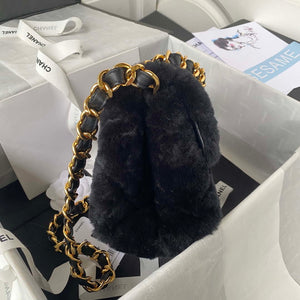 Chanel AS3498 Flap Bag Shearling Black - Default Title - View 5