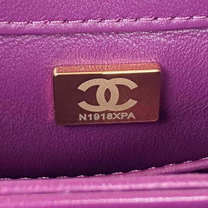 Chanel AS3498 Flap Bag Shearling Purple - Default Title - View 9