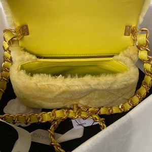 Chanel AS3498 Flap Bag Shearling Yellow - Default Title - View 7