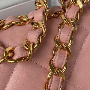 Chanel AS3499 Flap Bag Lambskin Pink - Default Title - View 4
