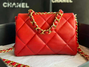 Chanel AS3499 Flap Bag Lambskin Red - Default Title - View 4