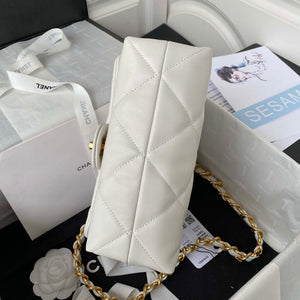 Chanel AS3499 Flap Bag Lambskin White - Default Title - View 6