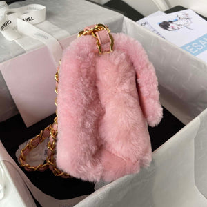 Chanel AS3499 Flap Bag Shearling Pink - Default Title - View 5