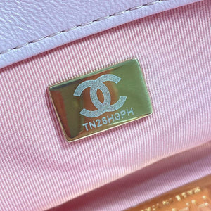 Chanel AS3519 CHANEL19 Shopping Bag Shiny Lambskin Pink - Default Title - View 9