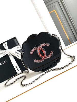 Chanel AS3548 Evening Blingbling Round Camellia Box Wine Red - Default Title - View 3